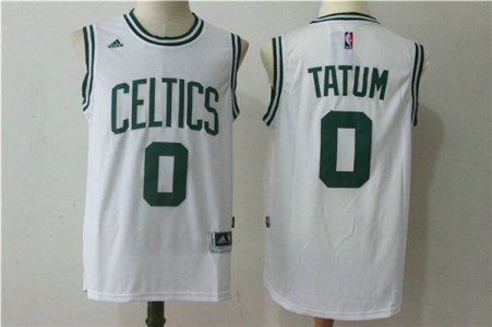 Maillot De Basket Boston Celtics Jayson Tatum 0 Blanc